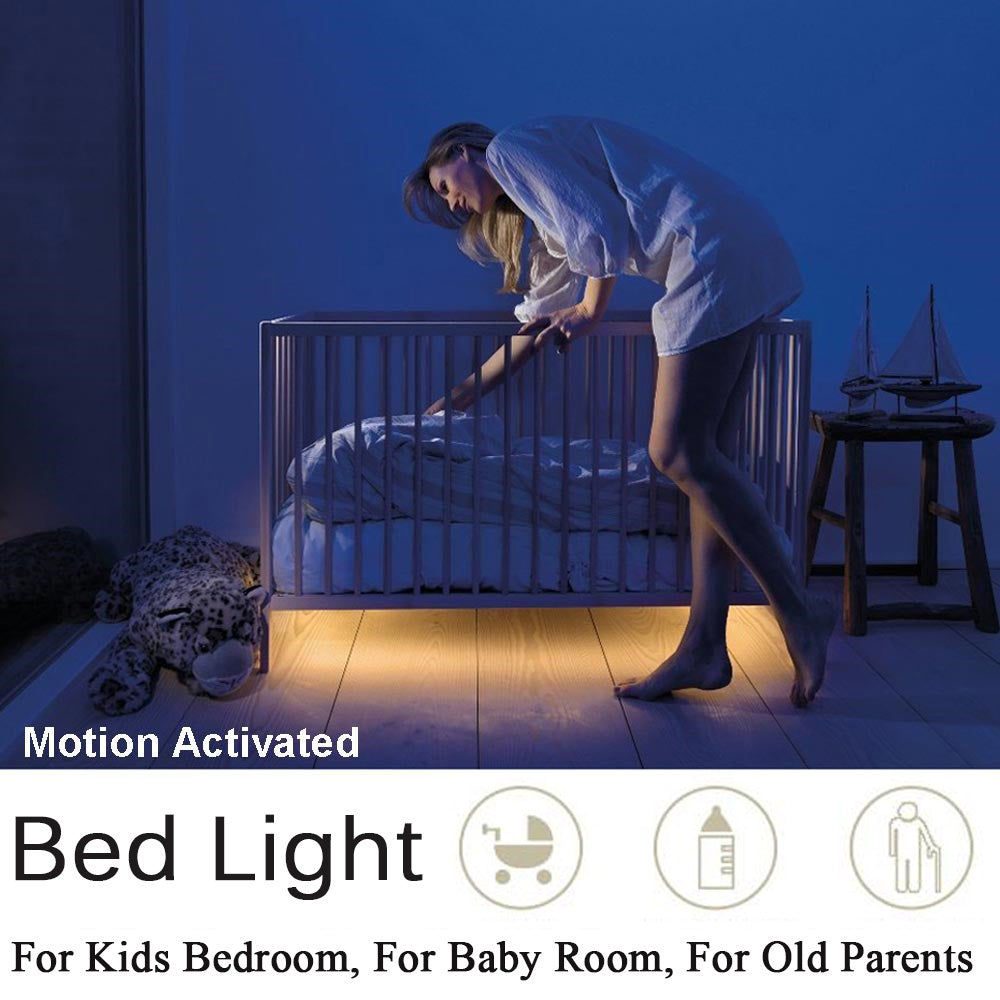 QuietGlow Motion-Sensor Bed Light